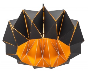 PENDUL APP241-1CP, 20x35 cm, NEGRU AURIU, DIN METAL, STIL MODERN, TU - Img 3