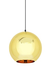 PENDUL BOLLA 25, AURIU, DIN STICLA METALIZATA, STIL MODERN, B2