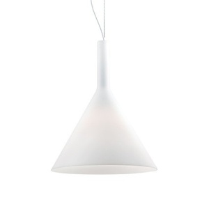 PENDUL COCKTAIL SP1 BIG, ALB, DIN STICLA, STIL MODERN