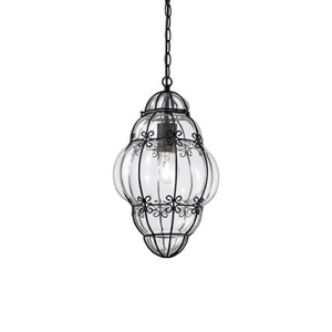 PENDUL DESIGN RUSTIC, ANFORA SP1 SMALL, NEGRU, IDEAL LUX - Img 2