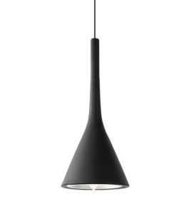 PENDUL FLAT A, FLAT BLACK, 25x123 cm, NEGRU, DIN ALUMINIU DE INALTA CALITATE, STIL MODERN, TU