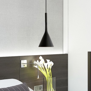 PENDUL FLAT A, FLAT BLACK, 25x123 cm, NEGRU, DIN ALUMINIU DE INALTA CALITATE, STIL MODERN, TU - Img 2