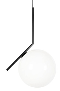 PENDUL HALM 30, DIN METAL SI STICLA, NEGRU/ALB, STIL MODERN, B2