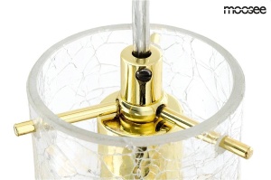 PENDUL HAVANA M, AURIU/TRANSPARENT, DIN METAL SI STICLA, STIL MODERN - Img 6
