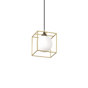 PENDUL LINGOTTO SP1, ALAMA/NEGRU MAT, DIN METAL SI STICLA, STIL MODERN