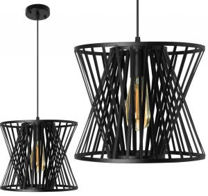PENDUL LOFT APP217-1CP, 40x34 cm, NEGRU, DIN OTEL SI METAL DE INALTA CALITATE, STIL MODERN, TU