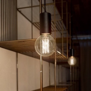 PENDUL MODERN HUGO SP1 NEGRU IDEAL LUX