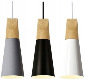 PENDUL SCANDI B GRAY, 14x27/100 cm, GRI, DIN METAL SI LEMN, STIL MODERN, TU - Img 2