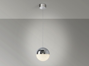 PENDUL SPHERE, 20 CM, CROM, DIN METAL SI POLICARBONAT, STIL MODERN - Img 3