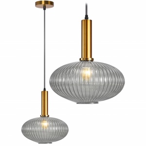PENDUL TRANSPARENT APP463-1CP, 24.5x14.5 cm, TRANSPARENT, DIN STICLA SI METAL, STIL MODERN, TU
