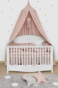 PERDEA PENTRU PATUT COPII LINEN ROZ PRAFUIT BA