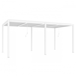 PERGOLA LUX PENTRU TERASA 5.8X4M , ALBA