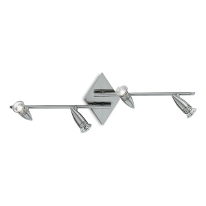 PLAFONIERA ALFA PL4, NICHEL, DIN METAL, STIL MODERN
