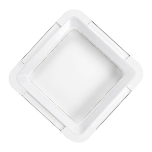 PLAFONIERA FANLIGHT, CONFECTIONATA DIN ABS SI ACRIL, STIL MODERN - Img 2