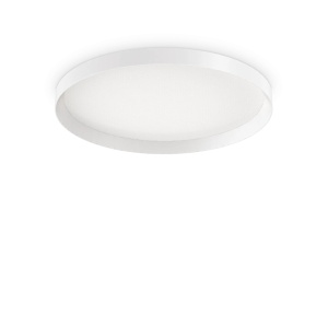PLAFONIERA FLY PL D60, ALB, DIN ALUMINIU, STIL MODERN
