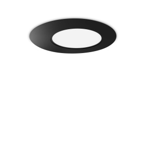 PLAFONIERA IRIDE PL D60, NEGRU, DIN METAL, STIL MODERN