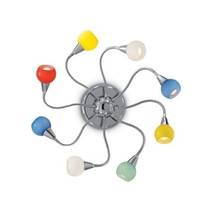 PLAFONIERA MODERNA MULTICOLORA TENDER PL8