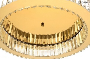 PLAFONIERA MOOSEE BORRA GOLD, REALIZATA DIN METAL SI STICLA, STIL MODERN - Img 4