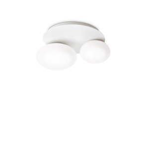 PLAFONIERA NINFEA PL2, ALB, DIN METAL, STIL MODERN
