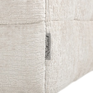 POUF MERROL CREAM FUSION 02, S5153, CONFECTIONAT DIN METAL, SPUMA, LEMN SI 100% POLIESTER, STIL MODERN - Img 5