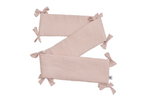PROTECTIE PENTRU PAT BEBELUSI LINEN ROZ PRAFUIT BA