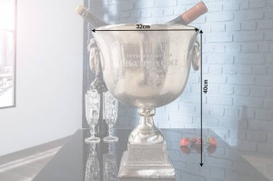 RACITOR/SUPORT 40CM, CHAMPAGNE, ARGINTIU, COD 37606, ASPECT MODERN - Img 7