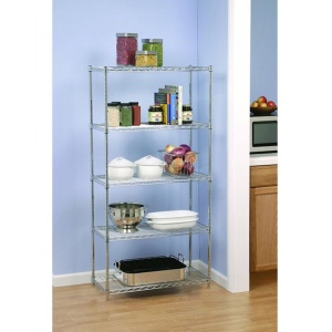 RAFT JUVEN CU 5 POLITE, CROM, DIN METAL/CROM, STIL MODERN, TK - Img 1