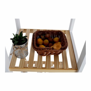 RAFT POLIVALENT TRIGO TYPE 3, ALB/NATURAL, DIN MDF SI LEMN MASIV, STIL MODERN, TK - Img 4