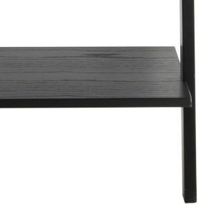 RAFT WRITEX NEGRU, CONFECTIONAT DIN LEMN DE CAUCIUC SI FURNIR, STIL MODERN - Img 4