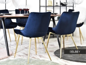 SCAUN ADEL DIN METAL SI TEXTIL IN DESIGN CLASIC ELEGANT - Img 8