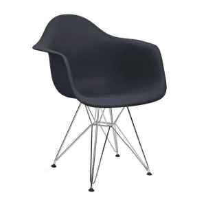 SCAUN ANTRACIT DIN POLIPROPILENA DAR SILVER STIL MODERN B2