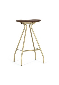 SCAUN BAR, STIL INDUSTRIAL, ARTIM 1409, DIN PIELE SI STRUCTURA DE METAL - Img 2
