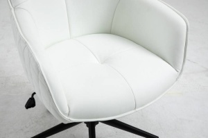 SCAUN BIROU AJUSTABIL, EUPHORIA, COD 40868, DIN METAL SI PIELE ECO - Img 4