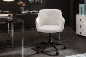 SCAUN BIROU AJUSTABIL, EUPHORIA, COD 40868, DIN METAL SI PIELE ECO - Img 6