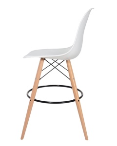 SCAUN DE BAR ALB PUR HOKER DSW WOOD STIL MODERN B2