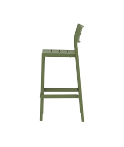 SCAUN DE BAR DE TERASA CAPRI 57, REALIZAT DIN PLASTIC, CULOARE VERDE, PENTRU UZ COMERCIAL, ARTIM GROUP SELECTION - Img 2