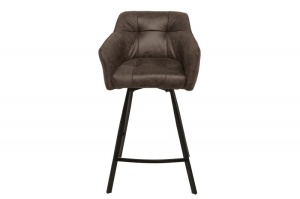 SCAUN DE BAR, GRI TAUPE, LOFT, COD 39080, DESIGN VINTAGE - Img 2