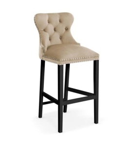 SCAUN DE BAR MADAME 70, BEJ/NEGRU, STIL MODERN