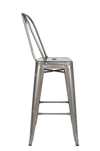 SCAUN DE BAR TOWER BIG BACK, 66, CONFECTIONAT DIN METAL, STIL INDUSTRIAL - Img 2