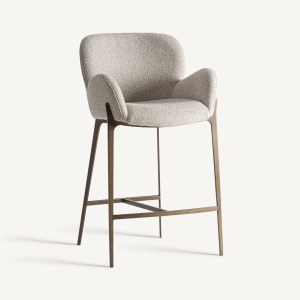 SCAUN DE BAR UELZEN 97CM, DIN METAL SI TEXTIL, STIL MODERN, VICAL HOME