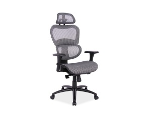 SCAUN DE BIROU Q-488 GRI/NEGRU STIL MODERN