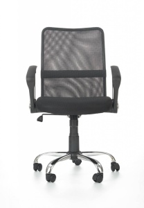 SCAUN DE BIROU TONY, GRI/NEGRU/CROM, TAPITERIE DIN STOFA/PLASA SI PICIOARE DIN METAL, STIL MODERN - Img 3