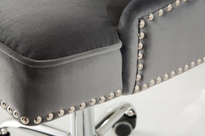 SCAUN DE BIROU, VICTORIAN GRI, COD 38791, DIN CATIFEA, DESIGN ELEGANT - Img 6