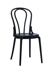 SCAUN DE BUCATARIE NEGRU VINTAGE DESIGN VINTAGE