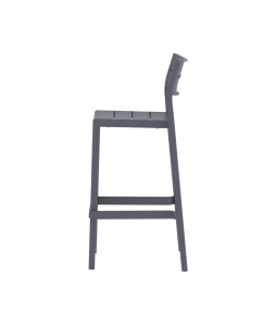 SCAUN DE TERASA DE BAR CAPRI 20, REALIZAT DIN PLASTIC, CULOARE GRI, PENTRU UZ COMERCIAL, ARTIM GROUP SELECTION - Img 3