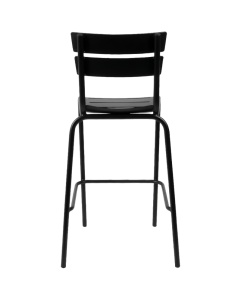 SCAUN DE TERASA DE BAR CLYON PREMIUM, REALIZAT DIN ALUMINIU, CULOARE NEAGRA, PENTRU UZ COMERCIAL, ARTIM GROUP SELECTION - Img 4