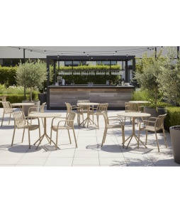 SCAUN DIN PLASTIC VERTICALE 26, CULOARE BEJ, PENTRU UZ COMERCIAL, ARTIM GROUP SELECTION - Img 5