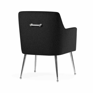 SCAUN DINING AMADEUS, NEGRU/CROM, STIL MODERN - Img 5