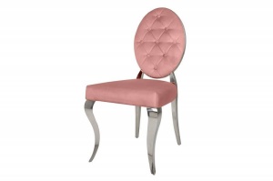 SCAUN DINING, BAROCK, COD 40798, DIN METAL SI CATIFEA ROZ INCHIS, DESIGN BAROC - Img 5