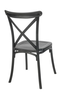 SCAUN DINING BOHO, NEGRU, STIL CLASIC - Img 2